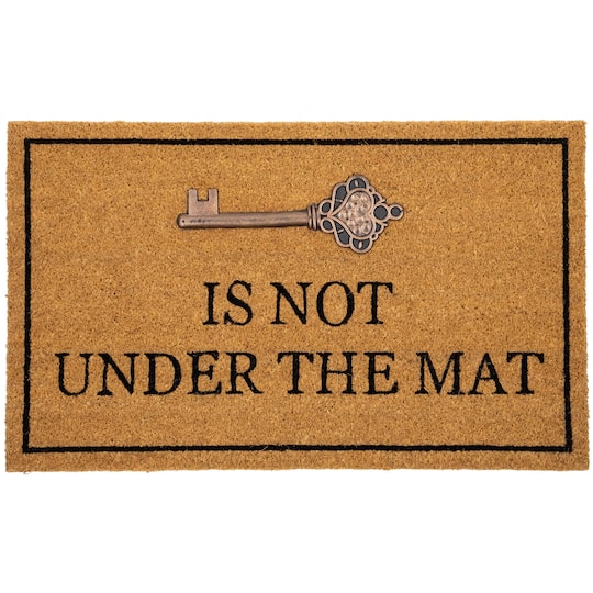Key is Not Under the Mat Doormat By Northlight in Brown | 18" x 30" | Michaelsยฎ
